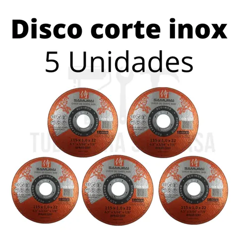 Foto do anúncio: 5 DISCO CORTE de FERRO/INOX 115mmX1mmX20mm EXELENTE ACABAMENTO E SUPER RENDIMENTO ESMERILHADEIRA LIXADEIRA