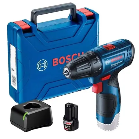 Foto do anúncio: Parafusadeira e Furadeira à Bateria 12V GSR 120-LI com 1 Bateria e Maleta BOSCH Bivolt