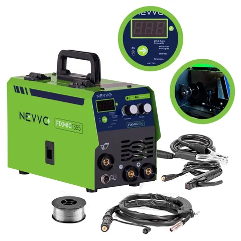 Foto do anúncio: Máquina Inversora de Solda 120A Bivolt MIG Sem Gás MMA TIG Fixmig1355 NEVVO