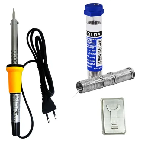 Foto do anúncio: Kit Ferro De Solda Soldar Soldador 60w + Estanho