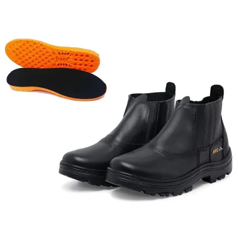 Foto do anúncio: Bota botina de segurança palmilha gel em com biqueira com ca Elastico