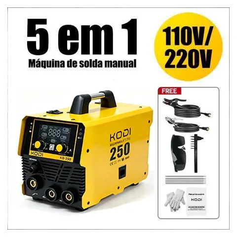 Foto do anúncio: 【110V/220V】5 Em 1 Máquina Solda Inversora Profissional Máquina de solda 160A MMA/LIFT TIG D13