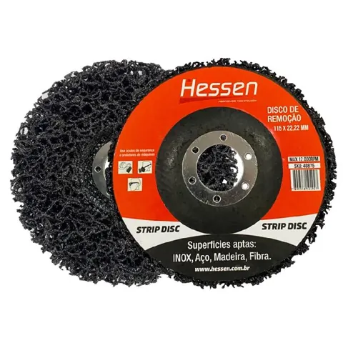 Foto do anúncio: Disco De Desbaste Para Limpeza Remoção Tinta Ferrugem Verniz Strip Disc 115 x 22mm