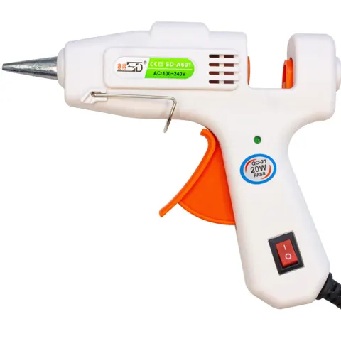 Foto do anúncio: Pistola de Cola Quente Bivolt 20W Bico Fino Bastão 7mm Artesanato DIY