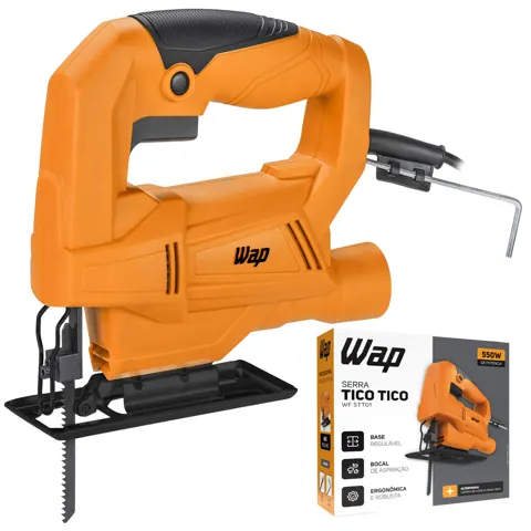Foto do anúncio: Serra Tico Tico Com Base Regulável Potência 550W Para Corta Madeira Plástico e Aço WF STT01 Wap