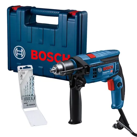 Foto do anúncio: Furadeira de Impacto Bosch GSB 13 RE 750W + Kit 5 Brocas e Maleta | Potência, Precisão e Durabilidade Profissional