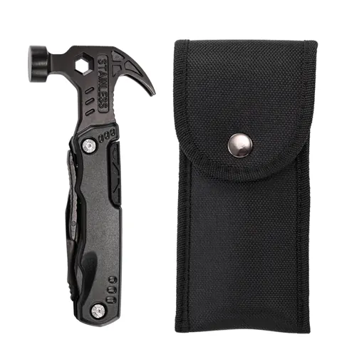 Foto do anúncio: Martelo Portátil Multifuncional Garra Ao Ar Livre Camping Adventure Survival Kit Com Bolsa de Nylon
