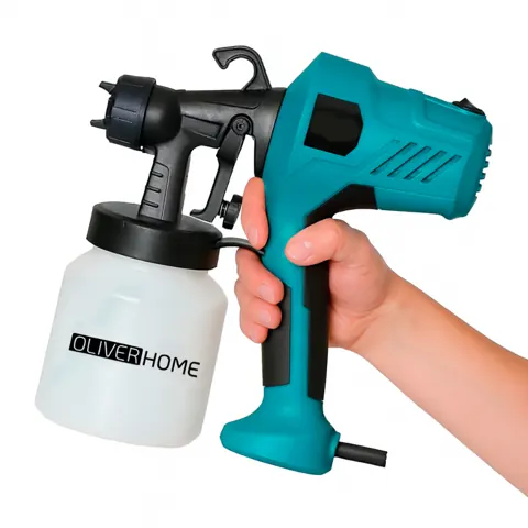 Foto do anúncio: Pistola Elétrica Para Pintura Pulverizador de Tinta com Bico e Compressor 450w - OliverHome