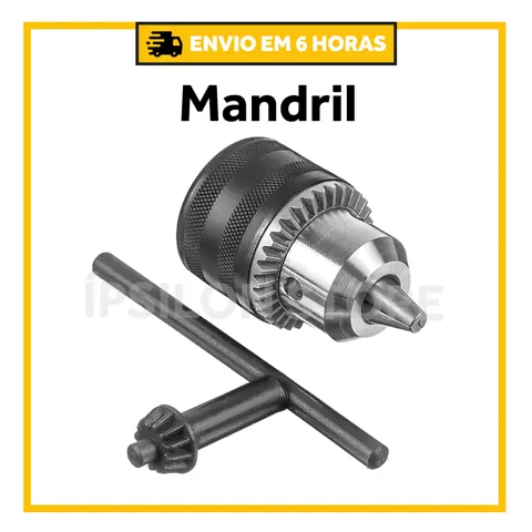 Foto do anúncio: Kit Com 1 Mandril Para Furadeira + 1 Chave 1,5-13mm Rosca 1/2 Pol Mtx