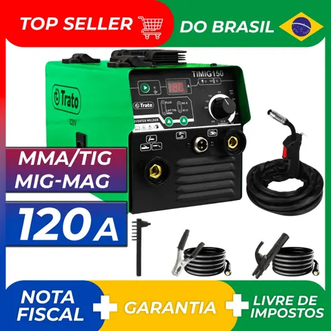 Foto do anúncio: Máquina Solda Inversora MIG Sem Gás Timig150 220v Trato
