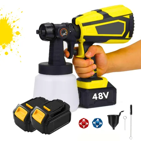 Foto do anúncio: Pistola de Pintura Pulverizador de Tinta 2 Baterias 48v Spray Portátil Elétrico