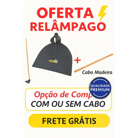 Foto do anúncio: Enxada larga Enxadão tamanho 2 - 28 cm COM ou SEM CABO MADEIRA - aço especial VONDER