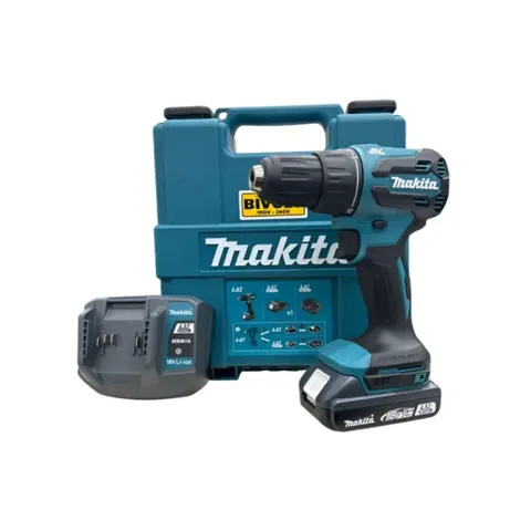 Foto do anúncio: Parafusadeira Furadeira de Impacto Makita 18V com 2 Baterias e Maleta – Potência e Praticidade