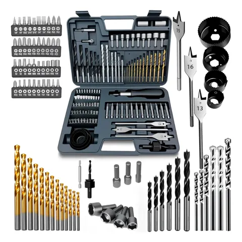 Foto do anúncio: Kit Jogo Ferramentas 111 pcs Brocas Bits Pontas Soquete Maleta Portátil Para Reparo e Bricolagem