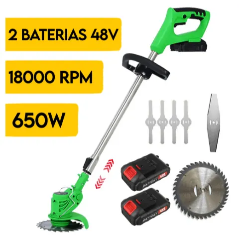 Foto do anúncio: Aparador de Grama Sem Fio 48V – Motor 800W - 18000rpm - Roçadeira a Bateria Promoção