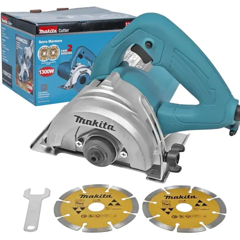 Foto do anúncio: Serra Mármore 110mm 1300W Com 2 Discos 4100NH3ZX2 Makita Profissional
