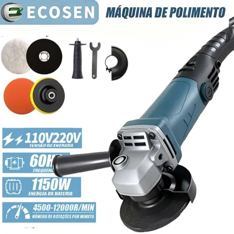 Foto do anúncio: Politriz Lixadeira Esmerilhadeira 1050w 4.1/2 110v ou 220v Multifunções 6 Velocidades Songhe Tools ECOSEN
