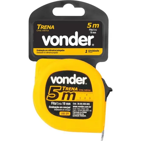 Foto do anúncio: Trena De Aço 5 m x 19 mm Simples Vonder