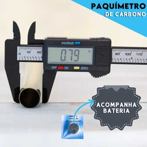 Foto do anúncio: Paquímetro Digital Em Carbono Com Bateria 150MM - Aero