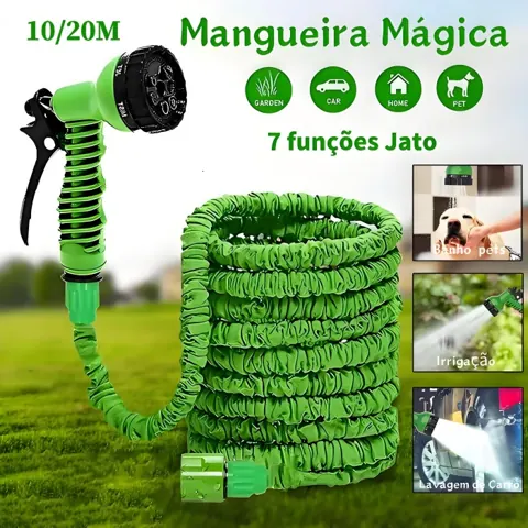 Foto do anúncio: Mangueira Mágica 10M/20M Extensível Elástica Flexível 7 funções Jato Jardim Lavagem de Carro