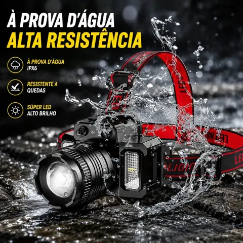 Foto do anúncio: Lanterna de cabeça Emergência Lâmpada Ao Ar Livre À Prova Água USB Recarregável Carpei