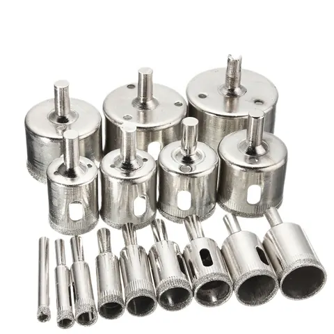 Foto do anúncio: Kit 16 Brocas Diamantadas Serra Copo para Vidro Granito Cerâmica 6-50mm Acessórios Inclusos Ferramentas Profissionais