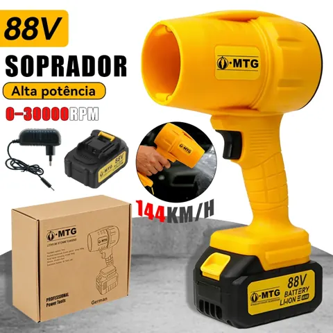 Foto do anúncio: Soprador de folhas elétrico Turbo Portátil 1300 mAh Forte potência eólica