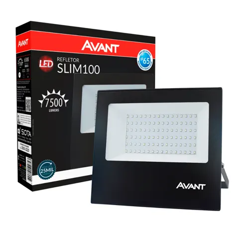 Foto do anúncio: Refletor 100w Led Externo Garagem campo galpão chacara sitio 4000lm 6500k Bivolt Ip66