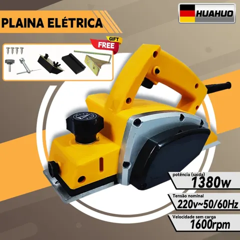 Foto do anúncio: 【 110V/220V】Plaina Elétrica Industrial 1380W Profissional Para Madeira