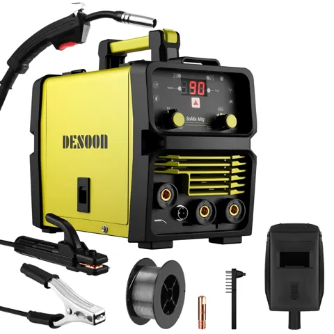 Foto do anúncio: Máquina De Solda Inversora 120a 3 Em 1 Mig Sem Gás Mma Tig Lift Com Mascara De Proteção E Pistola Mig Separada Desoon