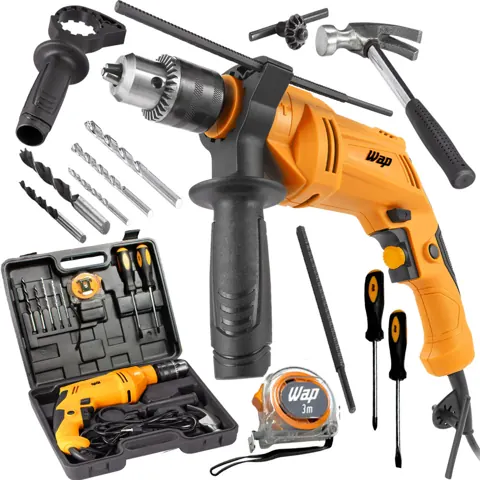 Foto do anúncio: Kit Parafusadeira e Furadeira de Impacto Mandril 10mm WF 700K10 W2 Wap com Maleta