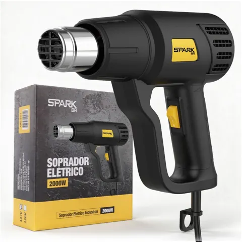 Foto do anúncio: Soprador Térmico 2000W Até 600°C 110V-220V Ar Quente 2 Estágios Temperatura SparkBr Profissional