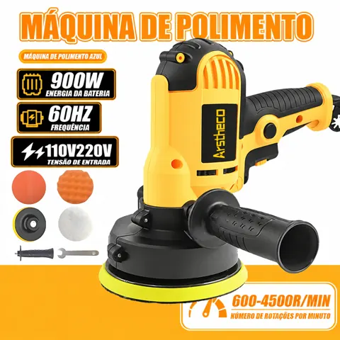 Foto do anúncio: Politriz Lixadeira Automotiva 900W regulagem de velocidade 110V/220V 4500R/MIN 125mm Arstheco