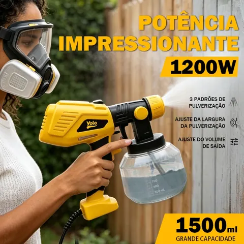 Foto do anúncio: Pistola elétrica de pintura, artefato de tinta látex, pulverizador doméstico, pequeno, alta atomização, pote de spray