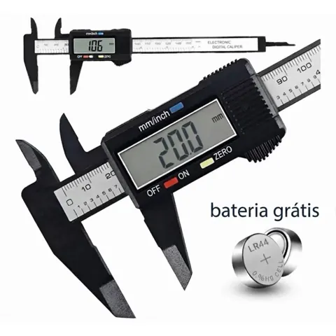 Foto do anúncio: Paquímetro Digital Medidor Eletrônico Caliper De Fibra Carbono 150mm Profissional