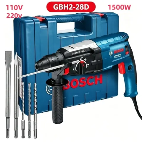 Foto do anúncio: GBH2-28D Martelete Rotativo Rompedor BOSCH1500w 2,7J SDS Furadeira De Impacto Original para chumbamento em concreto obra