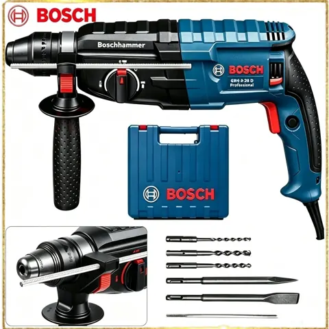 Foto do anúncio: Bosch GBH 2-28D Martelete Furadeira de Impacto Rotativo 3 Funções SDS-plus1600w profissão furar concreto ar condicionado