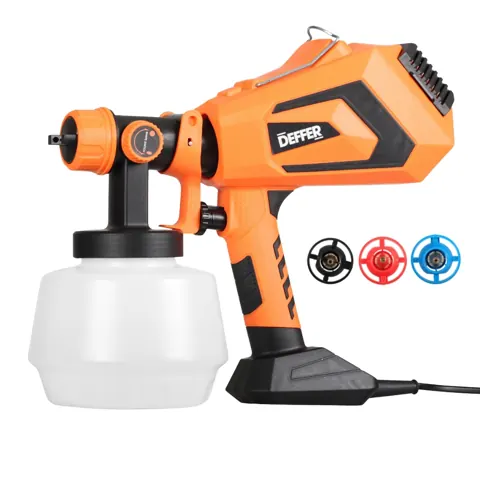 Foto do anúncio: Pistola de Pintura Elétrica 700w Pulverizadora de Tinta Profissional Com 3 Bicos - DEFFER