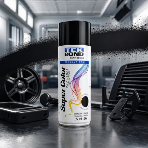 Foto do anúncio: Tinta Spray Preta 350ml Preto Brilhante Parede Madeira Metal Automotiva Plástico Móveis Artesanato
