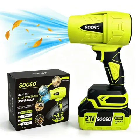 Foto do anúncio: SOOSO Soprador turbo Resistente Para Veículos , Construído Remover Poeira , Folhas Secas E Detritos Externos , Tornando