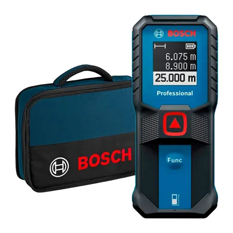 Foto do anúncio: Trena A Laser Profissional Digital Medidor De Distancia Laser C/ Bolsa Alcance De 25m Glm 2523 Bosch