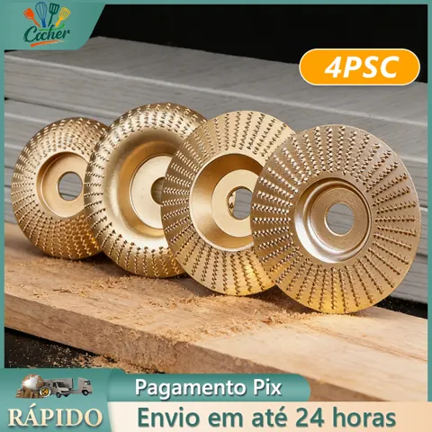 Foto do anúncio: Kit 4 Disco De Desbaste Madeira para Esmerilhadeira 100mm 4 polegadas