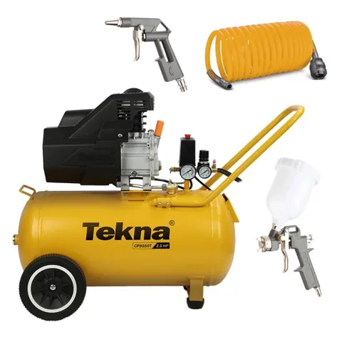 Foto do anúncio: Compressor de ar 8,0 pés 50L 2,5 hp 116 lbs com kit de acessórios - CP8550T-1CK3 - Tekna