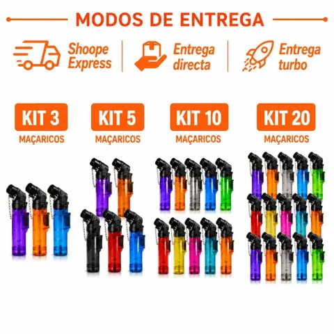 Foto do anúncio: Kit 3,5,10 e 20 Maçaricos Recarregáveis Portátil Melhor Custo Benefício SEM GAS