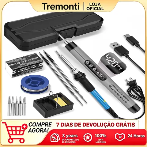 Foto do anúncio: Conjunto De Ferro De Solda Elétrico YONGWANG , USB Ajustável Com Temperatura Inteligente 300-450