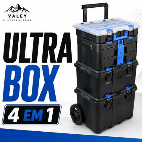 Foto do anúncio: Ultra Box Organizador Modular com Rodas 4 em 1 Caixa de Ferramentas TOY 26020