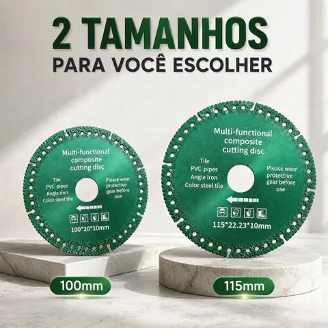 Foto do anúncio: 6em1 Disco de Corte 100mm /115mm para Cerâmica Azulejo PVC e Metal