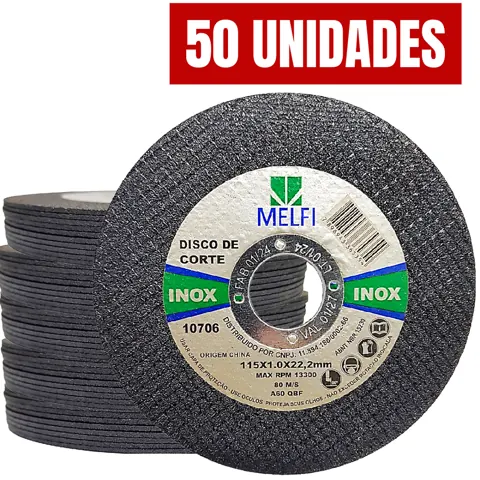 Foto do anúncio: Disco De Corte Inox 4.1/2 Melfi 50 Unidades