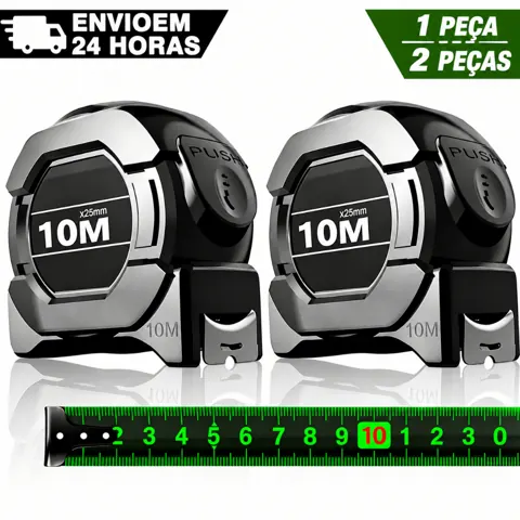 Foto do anúncio: 1Peças/2 Peças Trena Profissional Fita Métrica Fluorescente Com Trava 5M/7.5M/10M Aço Inoxidável Alta Precisão