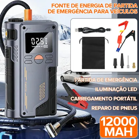 Foto do anúncio: JMJN Compressor de Ar Portátil 150PSI Digital 12000mAh LCD Recarregável para Carro Moto Bike